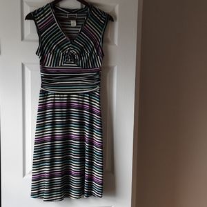 Selina Studio Sleeveles Striped Pastel Dress